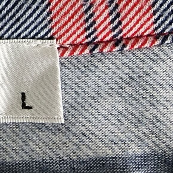 Jczhwqh Women's Short Sleeve Quarter Zip V Neck Plaid Top Size Large - Picture 5 of 7